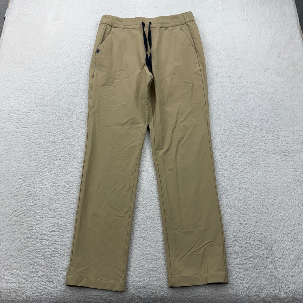 FIGS PRO Men Axim Cargo Scrub Pants Tan Khaki Small W22WW2003 Stretch Drawstring